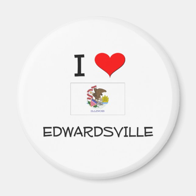 Íman Eu amo EDWARDSVILLE Illinois (Frente)