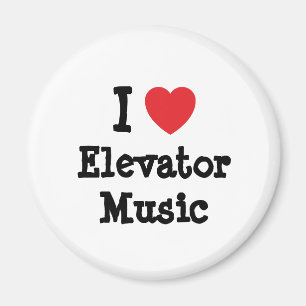 Íman Eu amo Elevator Music personalizado personalizado