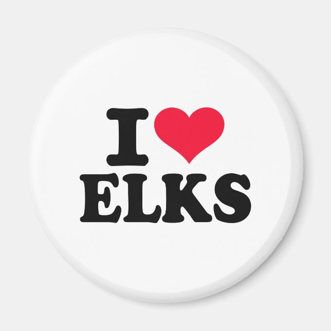 Íman Eu amo Elks (Frente)