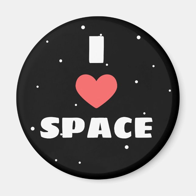 Íman Eu Amo Espaço (Frente)