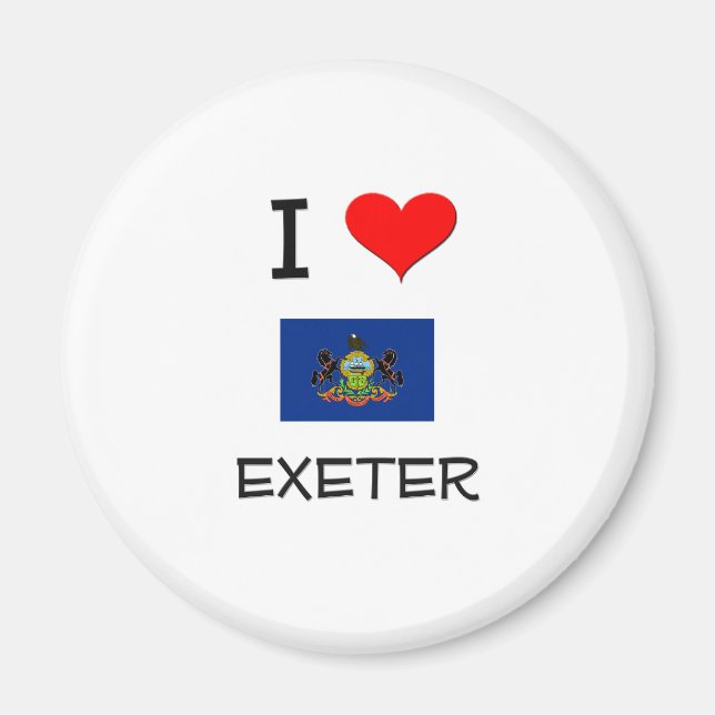 Íman Eu Amo Exeter Pensilvânia (Frente)