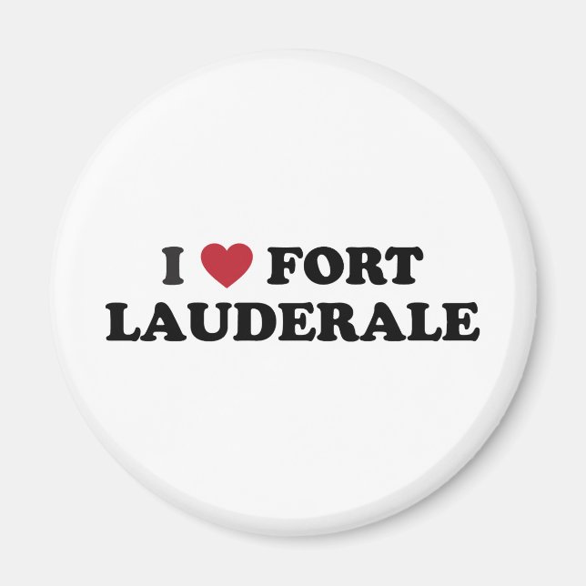 Íman Eu Amo Fort Lauderdale Florida (Frente)
