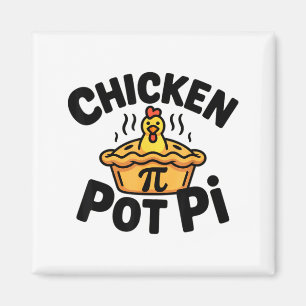 Íman Eu Amo Frango Pot Pi Matemática Comida Trocadilho