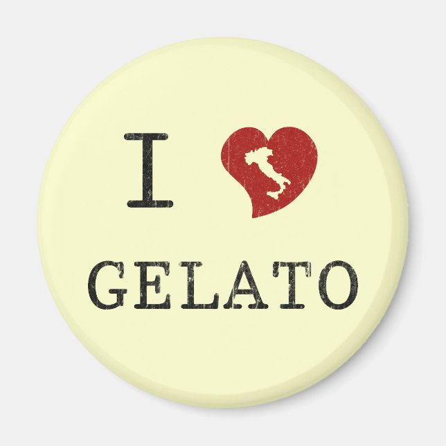 Íman Eu Amo Gelato (Frente)