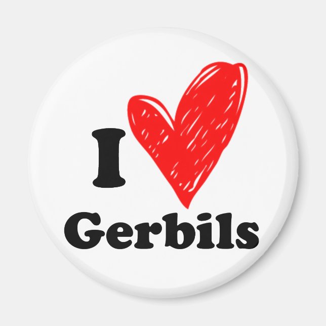 Íman Eu amo Gerbils (Frente)