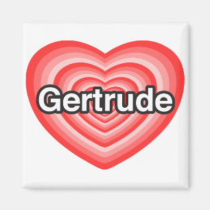 Íman Eu amo Gertrude. Eu te amo Gertrude. Coração