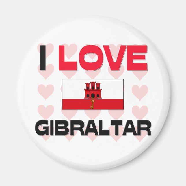 Íman Eu amo Gibraltar (Frente)