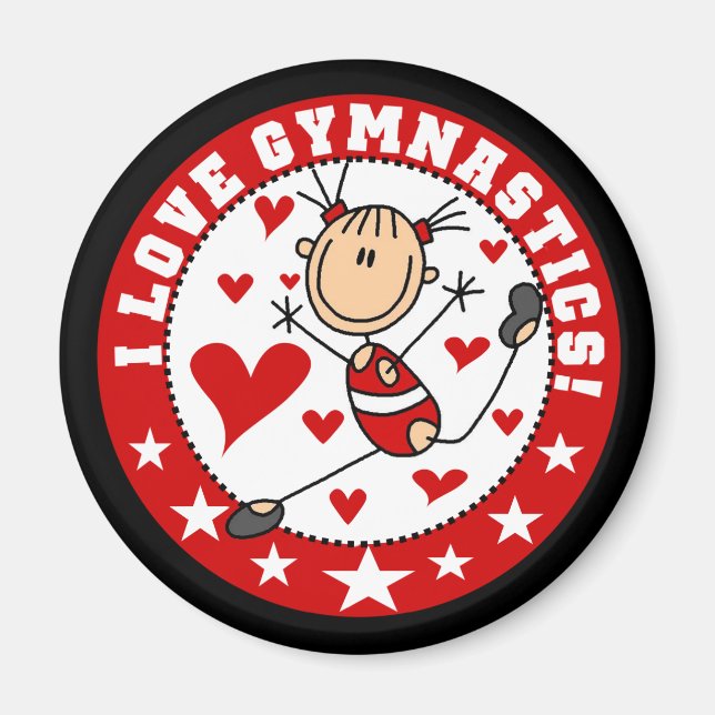 Íman Eu Amo Ginástica (Frente)