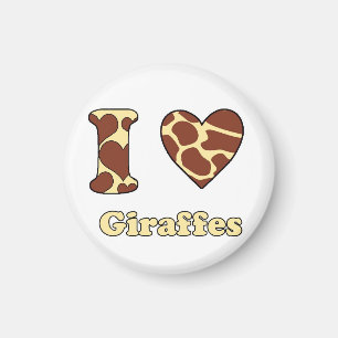 Íman Eu amo Girafas