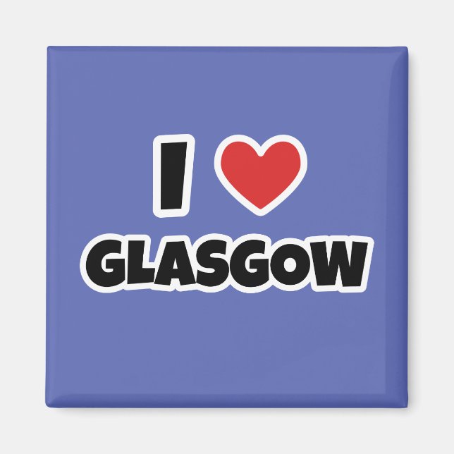 Íman Eu amo Glasgow (Frente)