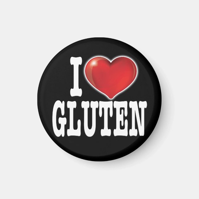 Íman EU AMO GLUTEN (Versão Escura) (Frente)