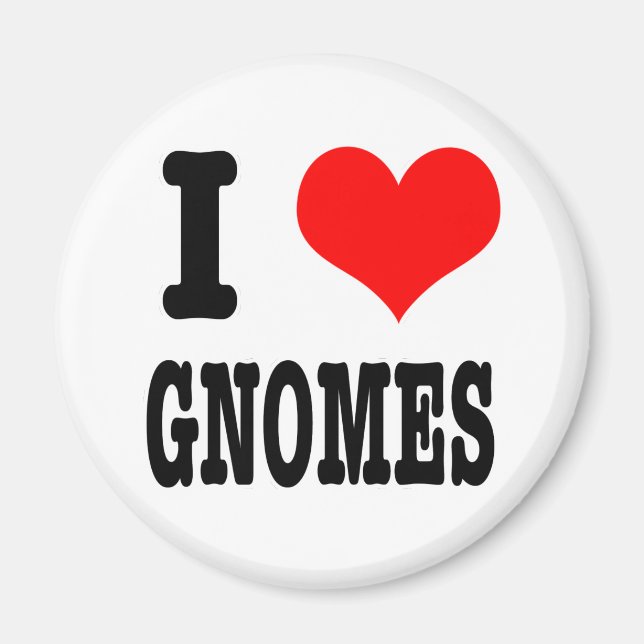 Íman EU AMO gnomos (Frente)