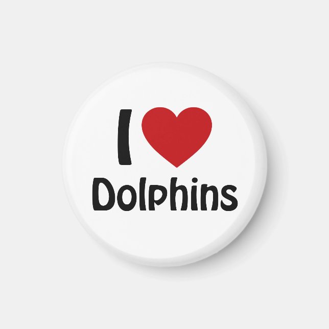 Íman Eu amo golfinhos (Frente)