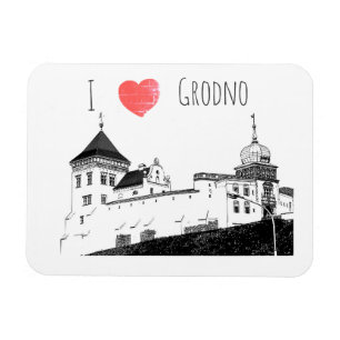 Íman Eu Amo Grodno Belarus Architecture Sketch Castle