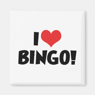 Íman Eu Amo Heart Bingo! - Amantes de Bingo