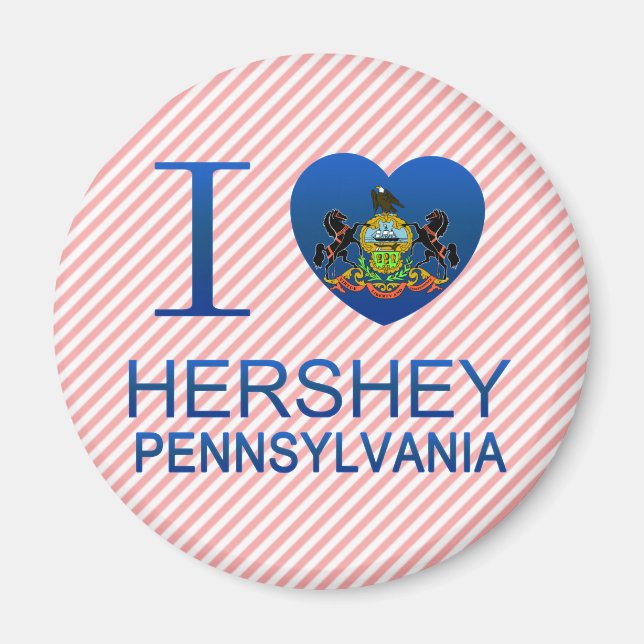 Íman Eu Amo Hershey, PA (Frente)