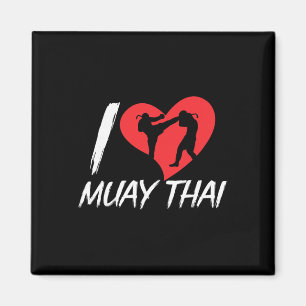 Íman Eu Amo Hobby de Artes Marciais Lutador de Boxe Mua