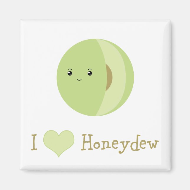 Íman Eu amo Honeydew (Frente)