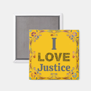 Íman Eu Amo Ímã de Justiça
