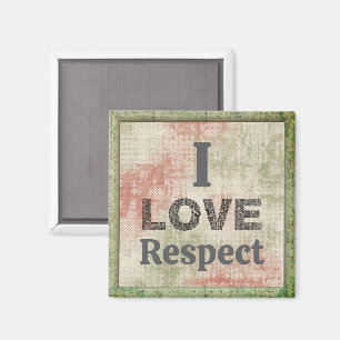Íman Eu Amo Ímã de Respeito