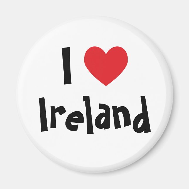 Íman Eu Amo Ímã Irlanda (Frente)