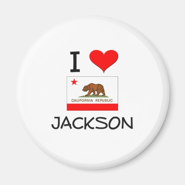 Íman Eu amo JACKSON California (Frente)