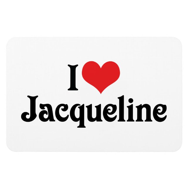 Íman Eu Amo Jacqueline (Horizontal)