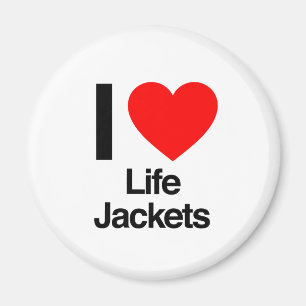 Íman eu amo jaquetas de vida