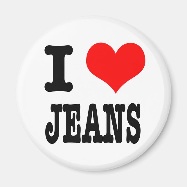 ÍMAN EU AMO JEANS (Frente)