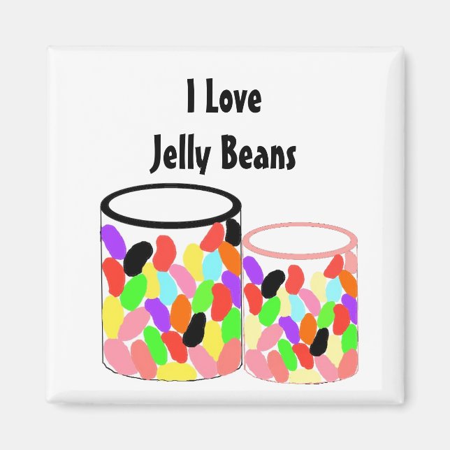 Íman Eu Amo Jelly Beans (Frente)