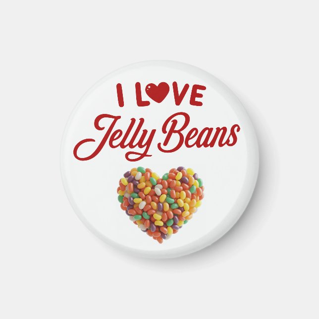 Íman Eu Amo Jellybeans (Frente)