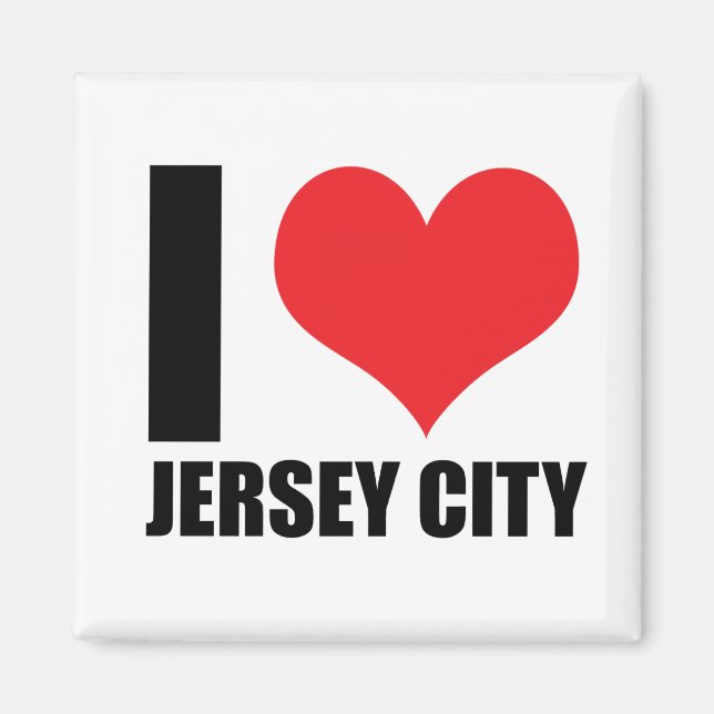 Íman Eu amo Jersey City (Frente)