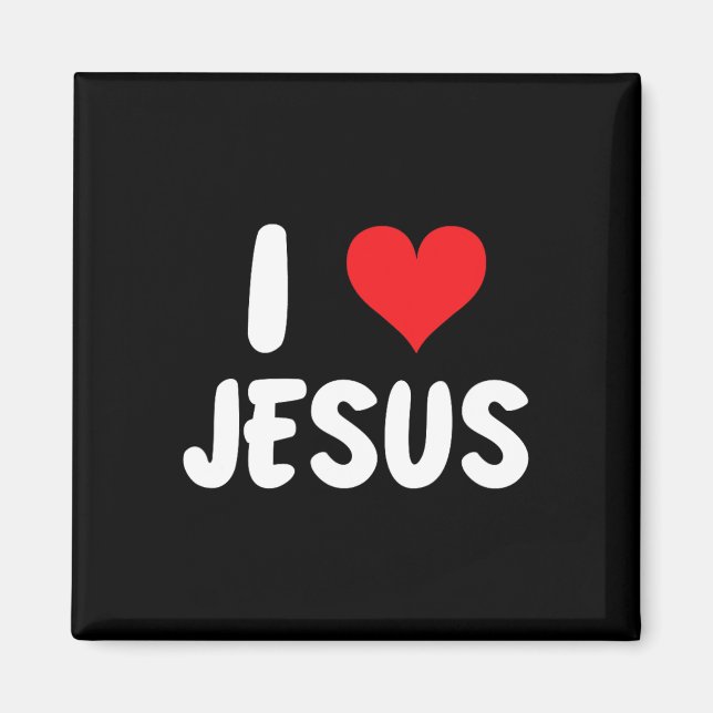 Íman Eu Amo Jesus - Coração - Nome  (Frente)