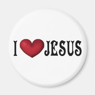 Íman Eu amo Jesus Magnet