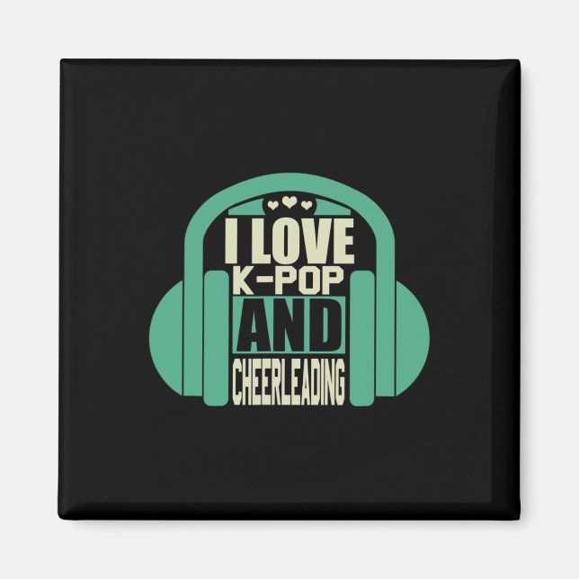 Íman Eu Amo K-pop E Animação De Torcida  (Frente)