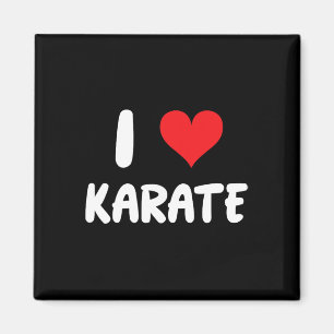 Íman Eu Amo Karatê - Coração - Artes Marciais