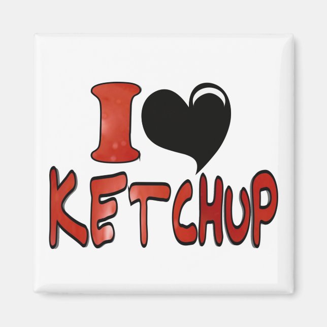 Íman Eu Amo Ketchup (Frente)