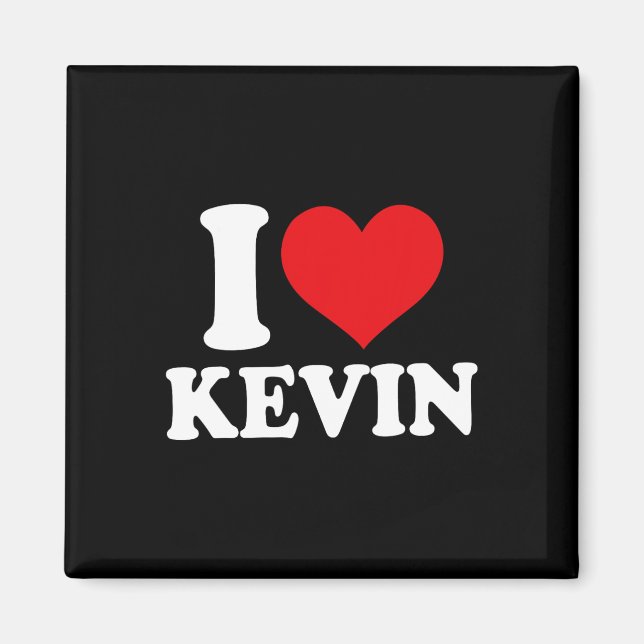 Íman Eu Amo Kevin Heart Nome  (Frente)