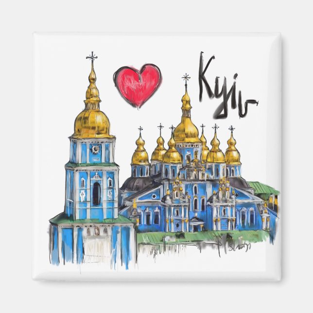 Íman Eu amo Kiev (Frente)