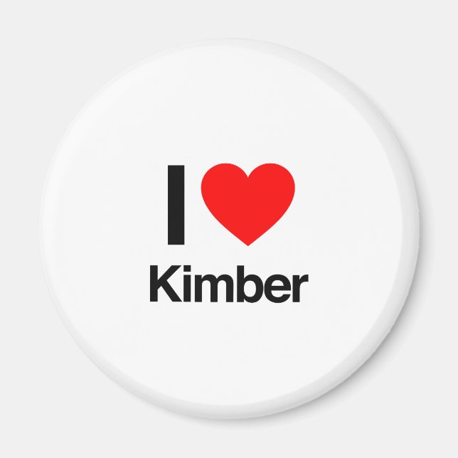 Íman eu amo kimber (Frente)