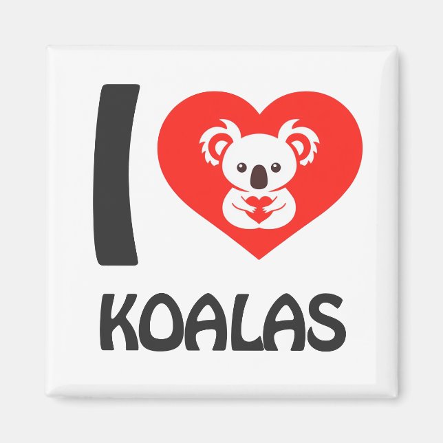 Íman Eu amo Koalas (Frente)