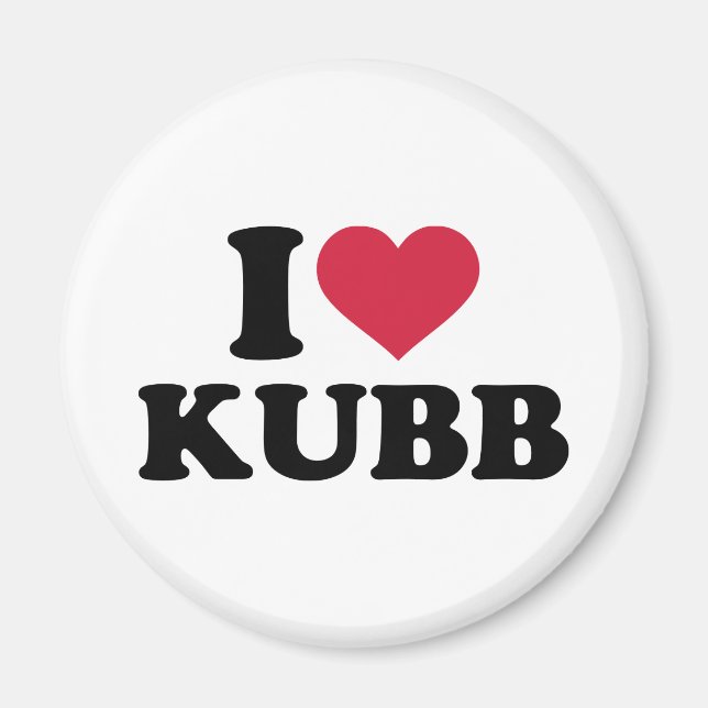 Íman Eu amo Kubb (Frente)