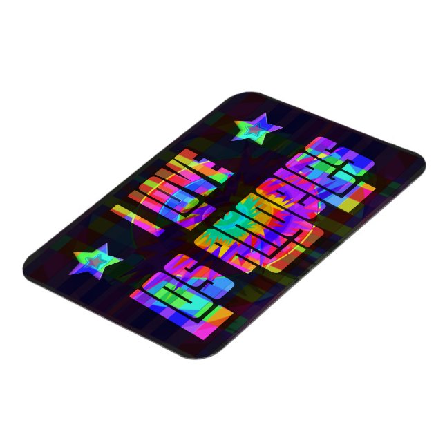 Íman EU AMO LA Belo Neon Magnet (Left Side)