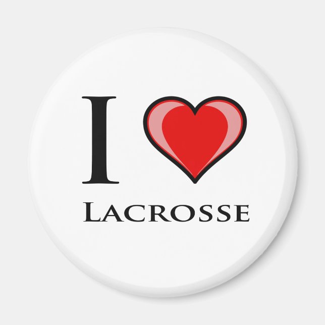 Íman Eu Amo Lacrosse (Frente)