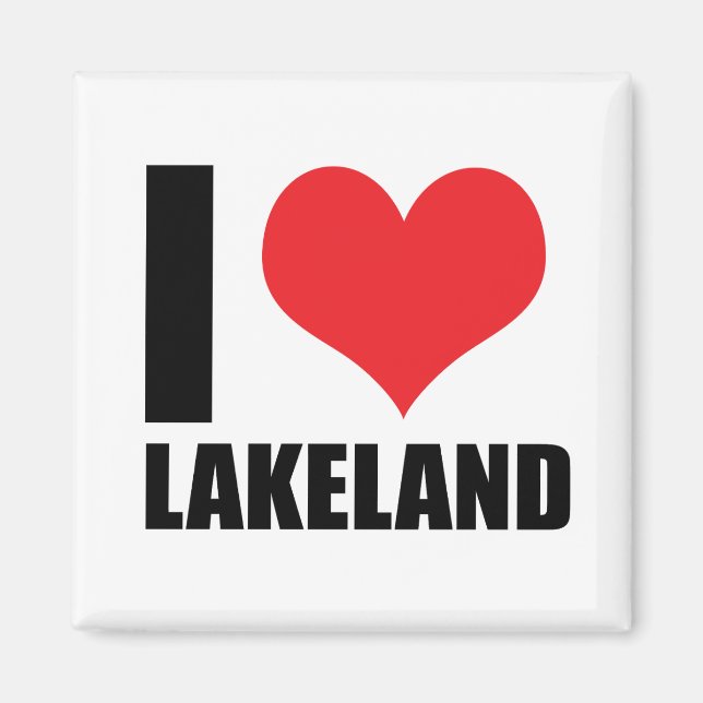 Íman Eu amo Lakeland (Frente)