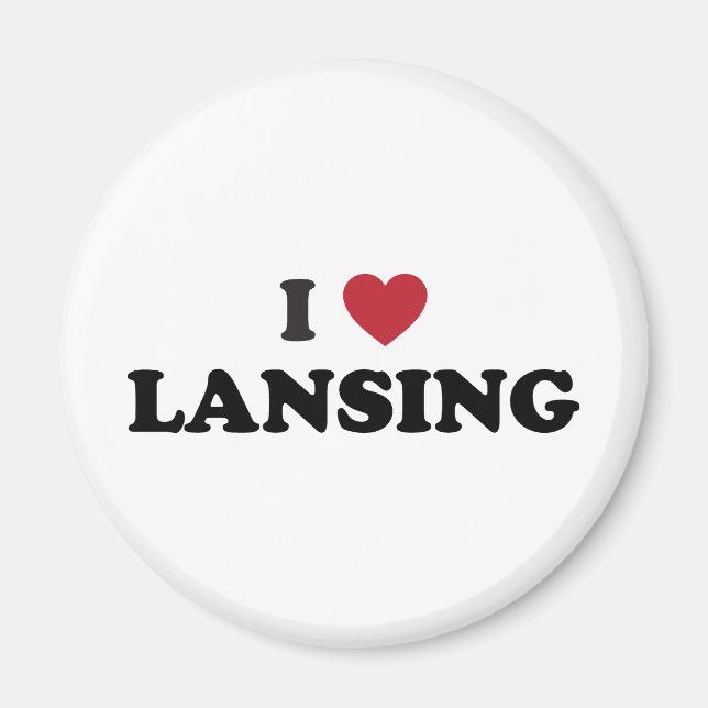 Íman Eu Amo Lansing Michigan (Frente)