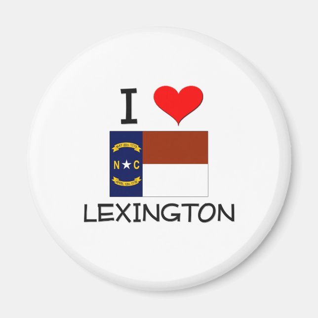 Íman Eu Amo Lexington North Carolina (Frente)