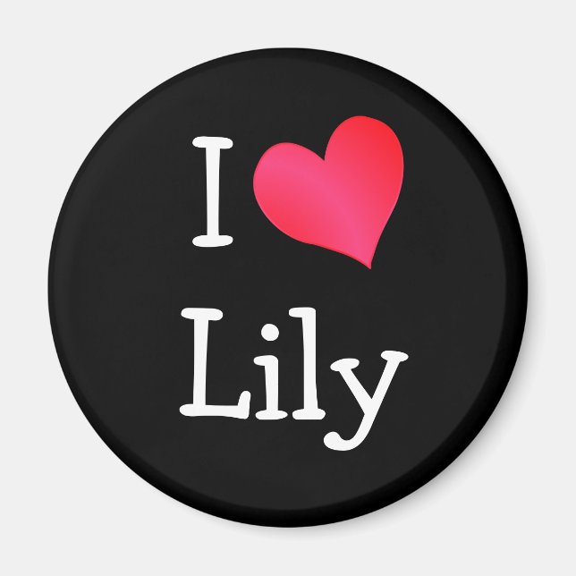 Íman Eu Amo Lily (Frente)