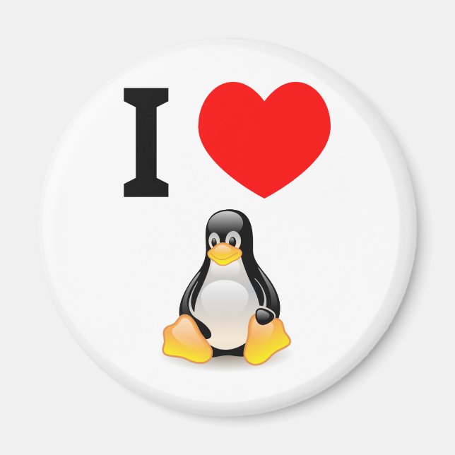 Íman Eu amo Linux (Frente)