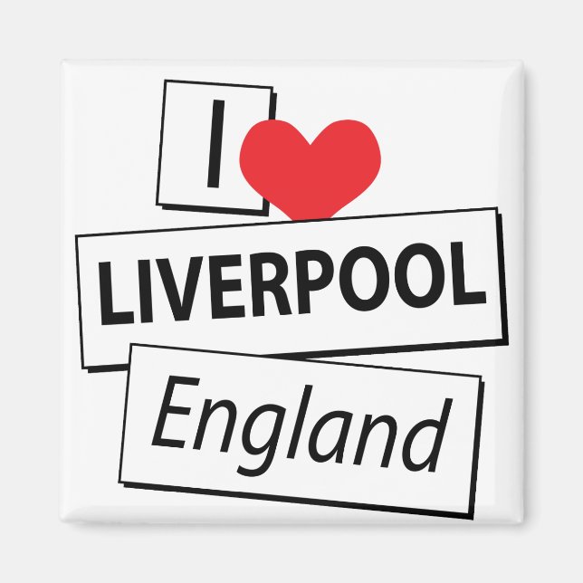 Íman Eu Amo Liverpool England (Frente)